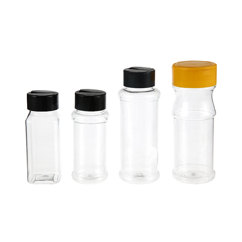 Klare Probenflaschen aus Kunststoff Gewürzglas
