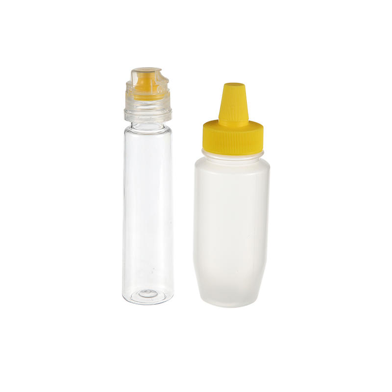 Leere gerade zylindrische PET/PP-Salat-Honig-Flasche aus Kunststoff KM